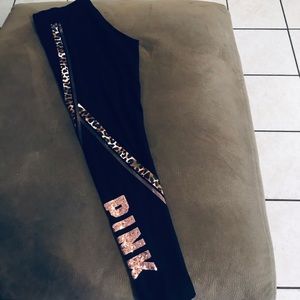 PINK VS LEOPARD YOGA LEGGINGS